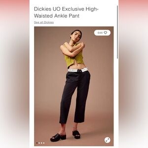 Dickies UO Exclusive High-Waisted Ankle Pant